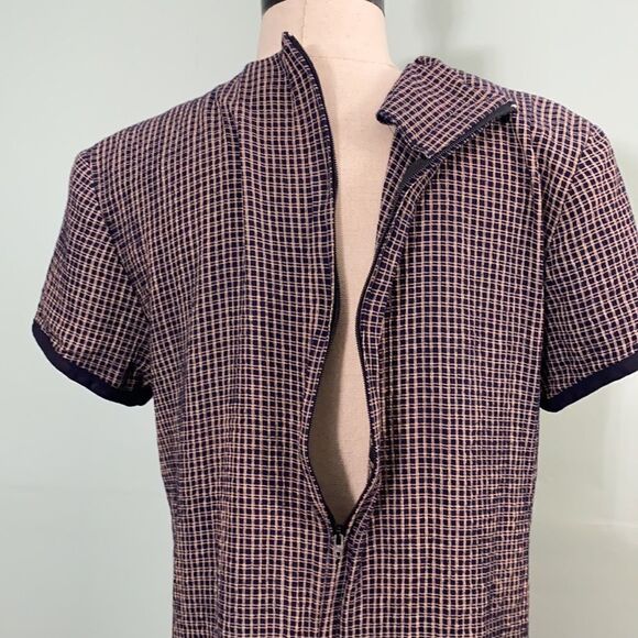 Vintage Plaid Button Front Dress - Picture 4 of 5